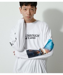 AZUL by moussy | PASS THROUGH PHOTO TEE/パススルーフォトTシャツ(Tシャツ/カットソー)