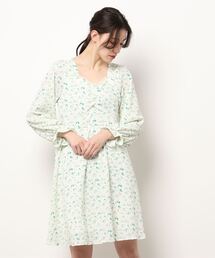 titty＆Co. PETIT | 【titty&Co.PETIT】フラワープリントパールワンピース(ワンピース)