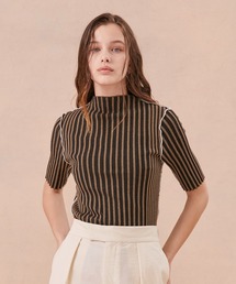 極くるりハーフスリーブニット/ウォッシャブル