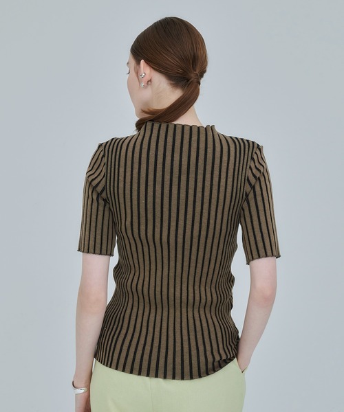 PUBLIC TOKYO（パブリックトウキョウ）の「極くるりハーフスリーブニット/ウォッシャブル（ニット/セーター・レディース・ベージュ/ブラウン/オレンジ/ミント/その他3・FREE）」の19枚目の写真