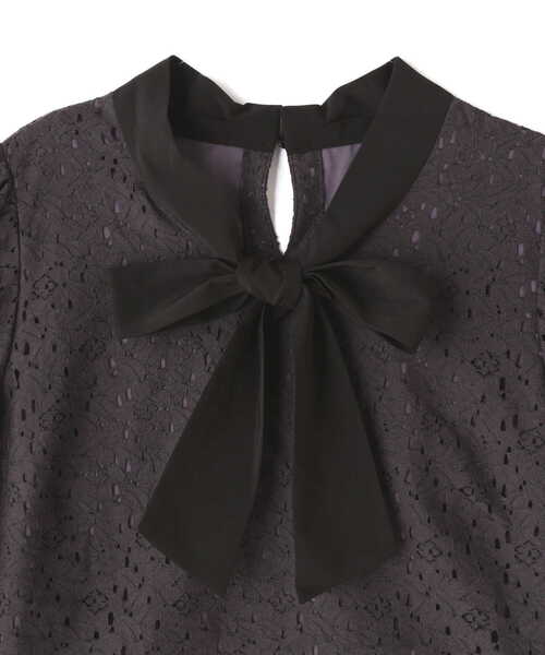 PROPORTION BODY DRESSING（プロポーションボディドレッシング）の「レースボウタイセットアップ / 1212140305（ワンピース・レディース・オフホワイト/ブルー/ダークグレー・SMALL/MEDIUM）」の10枚目の写真