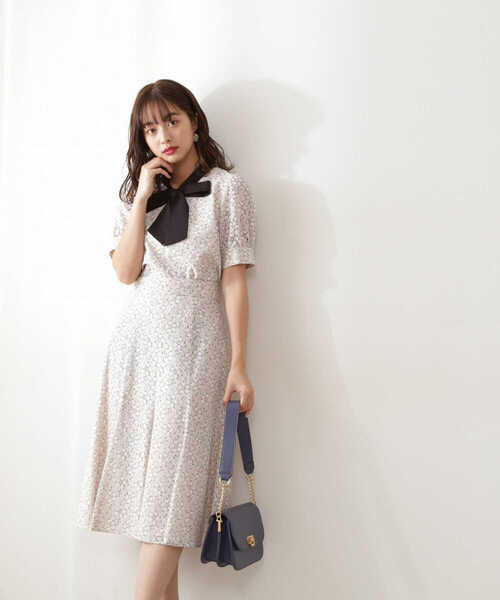 PROPORTION BODY DRESSING（プロポーションボディドレッシング）の「レースボウタイセットアップ / 1212140305（ワンピース・レディース・オフホワイト/ブルー/ダークグレー・SMALL/MEDIUM）」の21枚目の写真