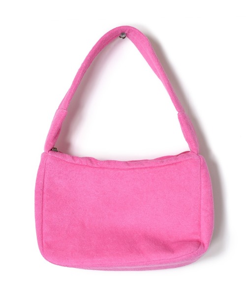 w closet（ダブルクローゼット）の「パイル地ラウンドバッグ（ハンドバッグ・レディース・ピンク/ライム/ブルー・FREE）」の8枚目の写真
