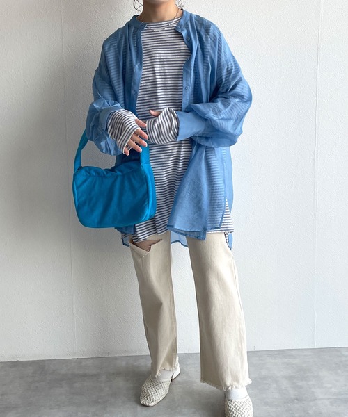 w closet（ダブルクローゼット）の「パイル地ラウンドバッグ（ハンドバッグ・レディース・ピンク/ライム/ブルー・FREE）」の15枚目の写真