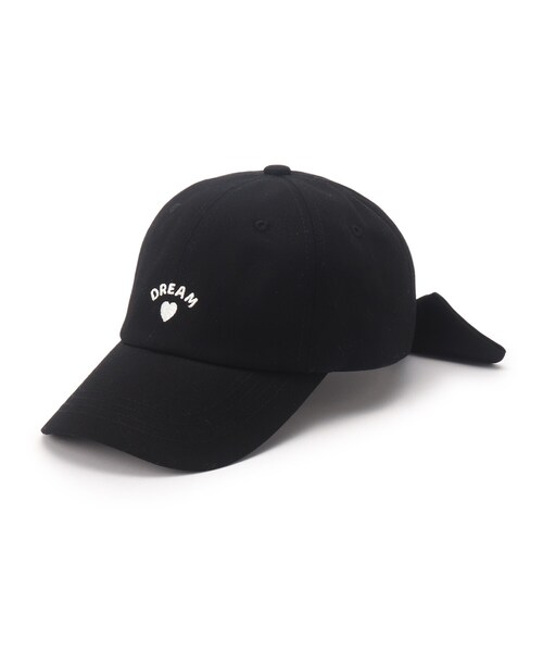 PINK-latte（ピンクラテ）の「◆バックリボンCAP（キャップ・キッズ・ブラック/サックスブルー/ライトパープル・00）」の2枚目の写真