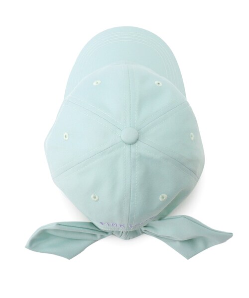 PINK-latte（ピンクラテ）の「◆バックリボンCAP（キャップ・キッズ・ブラック/サックスブルー/ライトパープル・00）」の6枚目の写真