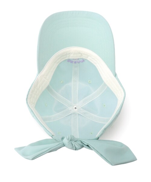 PINK-latte（ピンクラテ）の「◆バックリボンCAP（キャップ・キッズ・ブラック/サックスブルー/ライトパープル・00）」の7枚目の写真