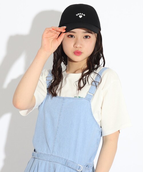 PINK-latte（ピンクラテ）の「◆バックリボンCAP（キャップ・キッズ・ブラック/サックスブルー/ライトパープル・00）」の9枚目の写真