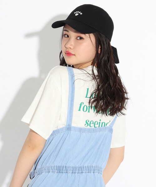 PINK-latte（ピンクラテ）の「◆バックリボンCAP（キャップ・キッズ・ブラック/サックスブルー/ライトパープル・00）」の10枚目の写真