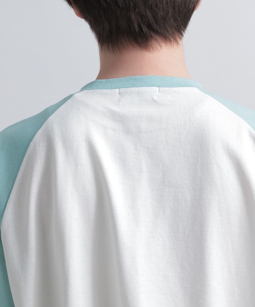 HARE（ハレ）の「ラグランフラワープリントTEE（Tシャツ/カットソー・メンズ・ブラック/ブルー/グリーン・FREE）」の15枚目の写真