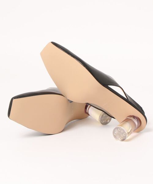 PUBLIC TOKYO（パブリックトウキョウ）の「スクエアトゥパンプス（パンプス・レディース・ブラック/アイボリー・1/2）」の3枚目の写真