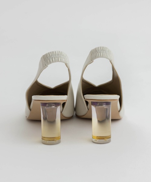 PUBLIC TOKYO（パブリックトウキョウ）の「スクエアトゥパンプス（パンプス・レディース・ブラック/アイボリー・1/2）」の7枚目の写真