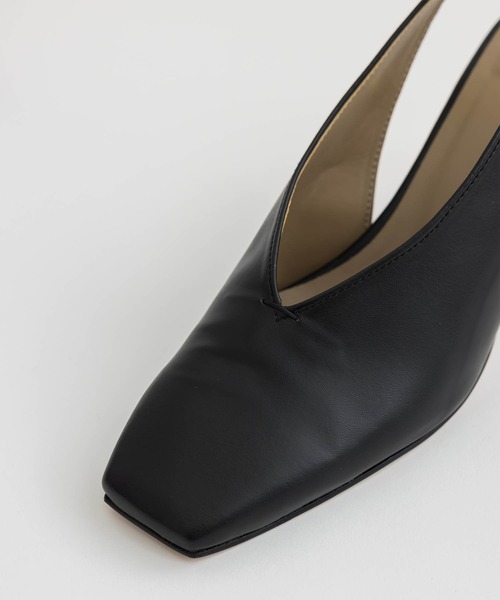 PUBLIC TOKYO（パブリックトウキョウ）の「スクエアトゥパンプス（パンプス・レディース・ブラック/アイボリー・1/2）」の19枚目の写真