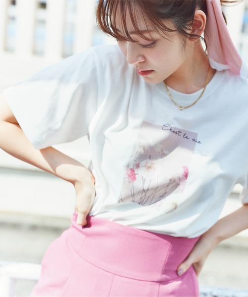 PROPORTION BODY DRESSING(プロポーションボディドレッシング)の「<E>フォトプリントTシャツ / 1212167402(Tシャツ/カットソー・レディース・ホワイト・FREE)」の1枚目の写真