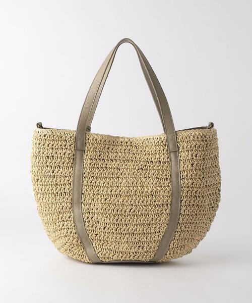 folna（フォルナ）の「【別注】＜Folna＞ペーパー レザーハンドル トートバッグ（かごバッグ・レディース・ブラウン/ナチュラル・FREE）」の15枚目の写真