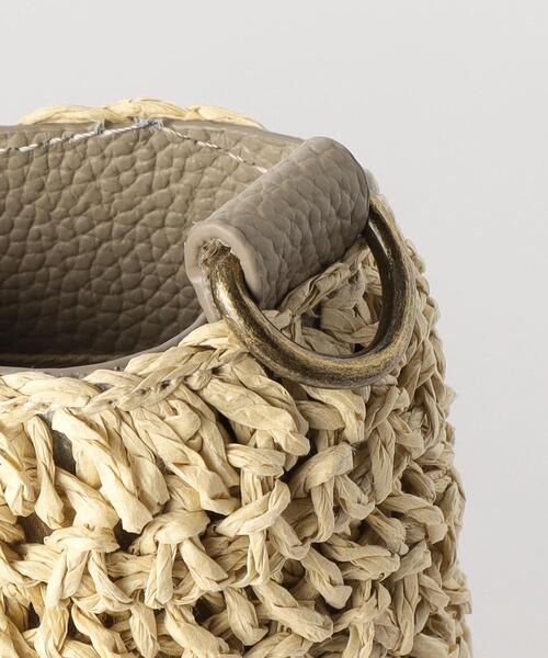 folna（フォルナ）の「【別注】＜Folna＞ペーパー レザーハンドル トートバッグ（かごバッグ・レディース・ブラウン/ナチュラル・FREE）」の6枚目の写真