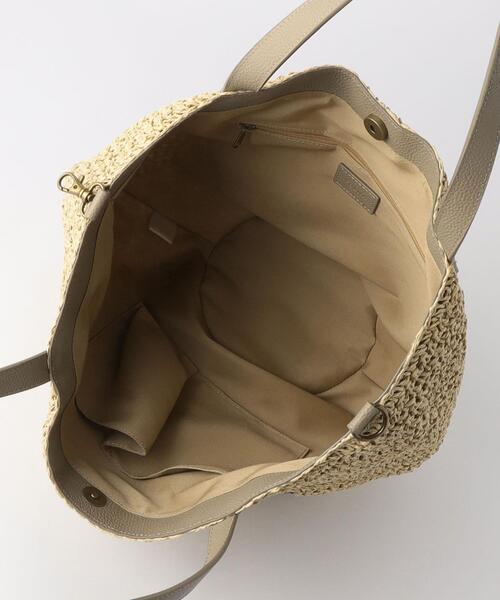 folna（フォルナ）の「【別注】＜Folna＞ペーパー レザーハンドル トートバッグ（かごバッグ・レディース・ブラウン/ナチュラル・FREE）」の12枚目の写真