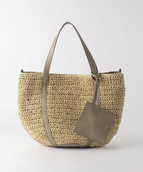 folna（フォルナ）の「【別注】＜Folna＞ペーパー レザーハンドル トートバッグ（かごバッグ・レディース・ブラウン/ナチュラル・FREE）」の16枚目の写真