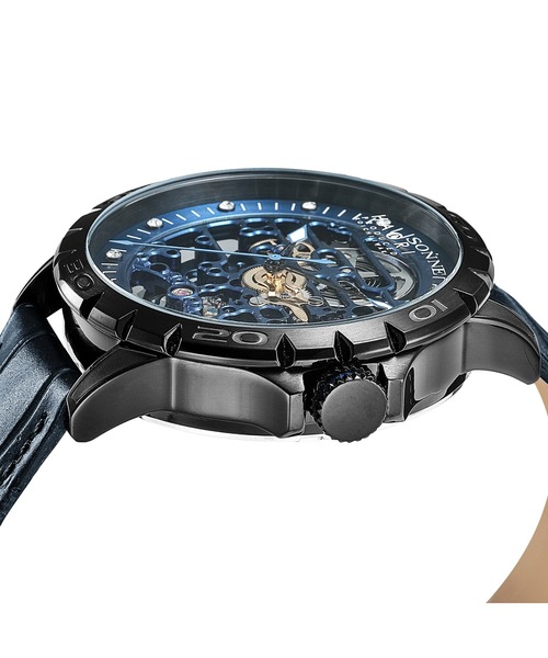 SONNE(ゾンネ)の「SONNE/ゾンネ×ハオリ H023 腕時計 H023BKNV メンズ(アナログ腕時計・メンズ・ネイビー・FREE)」の5枚目の写真