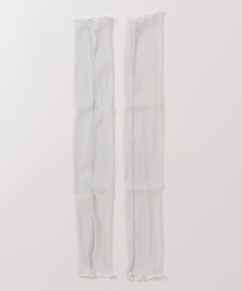 WC(ダブル シー)の「シアーラメアームカバー(アームカバー・レディース・ホワイト/ブラック・FREE)」の3枚目の写真