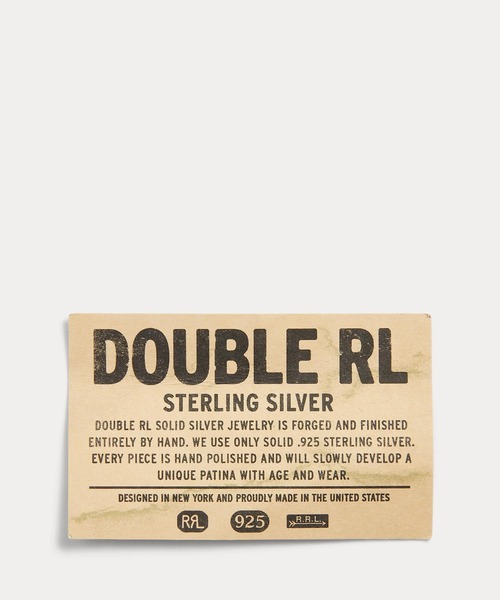 DOUBLE RL ダブルアールエル RRLスターリング シルバー ネックレス スターリング シルバー ネックレス（ネックレス）｜RRL（ダブル