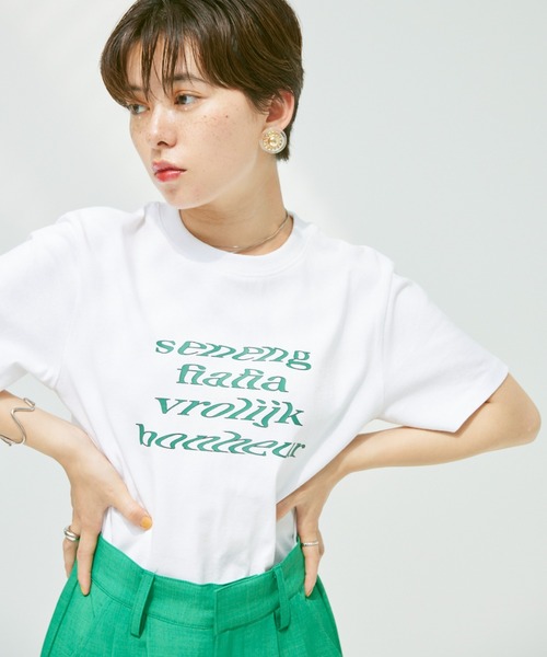 セール】color message print Tee/カラーメッセージプリントT(Tシャツ セール】color message print Tee/カラーメッセージプリントT(Tシャツ