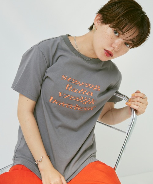 セール】color message print Tee/カラーメッセージプリントT(Tシャツ セール】color message print Tee/カラーメッセージプリントT(Tシャツ