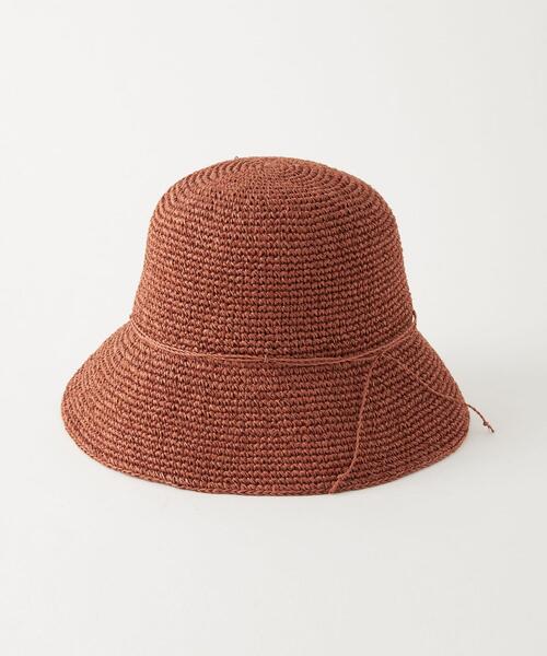 green label relaxing（グリーンレーベルリラクシング）の「ウォッシャブル ワシ ツバヒロ ハット（ハット・レディース・オレンジ系その他/モカ/ベージュ・FREE）」の3枚目の写真