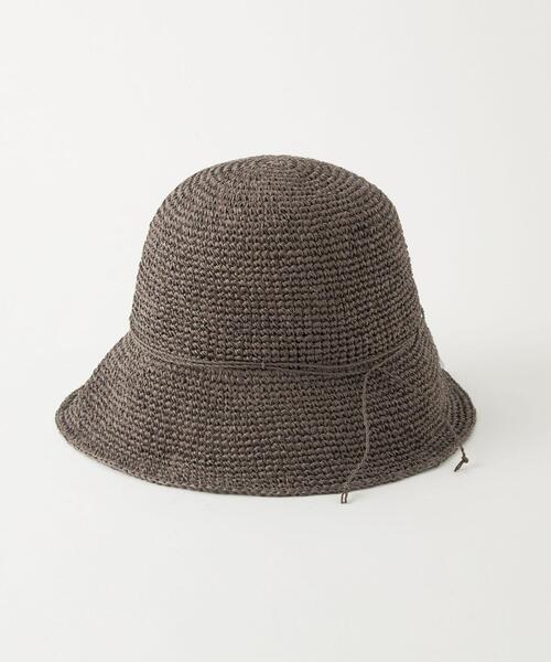 green label relaxing（グリーンレーベルリラクシング）の「ウォッシャブル ワシ ツバヒロ ハット（ハット・レディース・オレンジ系その他/モカ/ベージュ・FREE）」の4枚目の写真