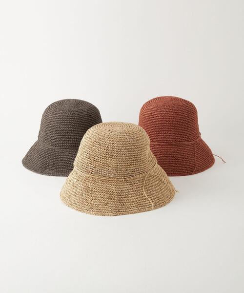 green label relaxing（グリーンレーベルリラクシング）の「ウォッシャブル ワシ ツバヒロ ハット（ハット・レディース・オレンジ系その他/モカ/ベージュ・FREE）」の10枚目の写真