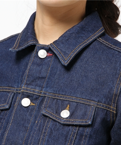 one after another NICE CLAUP（ワンアフターアナザーナイスクラップ）の「【non-no4月号掲載　ナイスクラップ】Ｇジャン（デニムジャケット・レディース・オフホワイト/ブルー/ネイビー・FREE）」の13枚目の写真