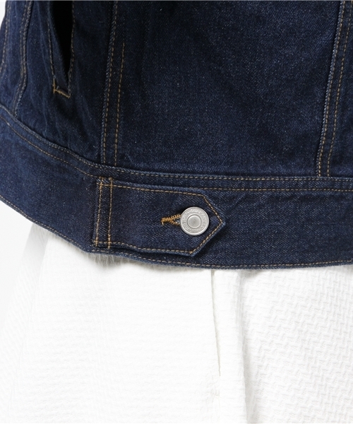 one after another NICE CLAUP（ワンアフターアナザーナイスクラップ）の「【non-no4月号掲載　ナイスクラップ】Ｇジャン（デニムジャケット・レディース・オフホワイト/ブルー/ネイビー・FREE）」の16枚目の写真