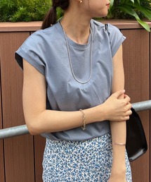 SHENERY | シルケットフレンチスリーブカットソー(Tシャツ/カットソー)