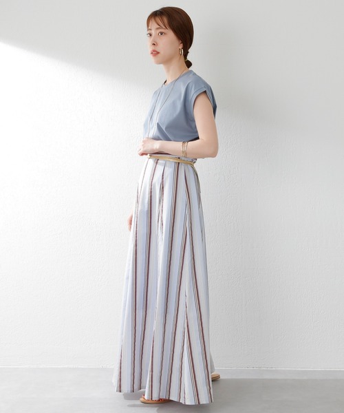 SHENERY（シーナリー）の「シルケットフレンチスリーブカットソー（Tシャツ/カットソー・レディース・ベージュ/オフホワイト/ブルー/オレンジ/グレー系その他/ピンク・FREE）」の16枚目の写真