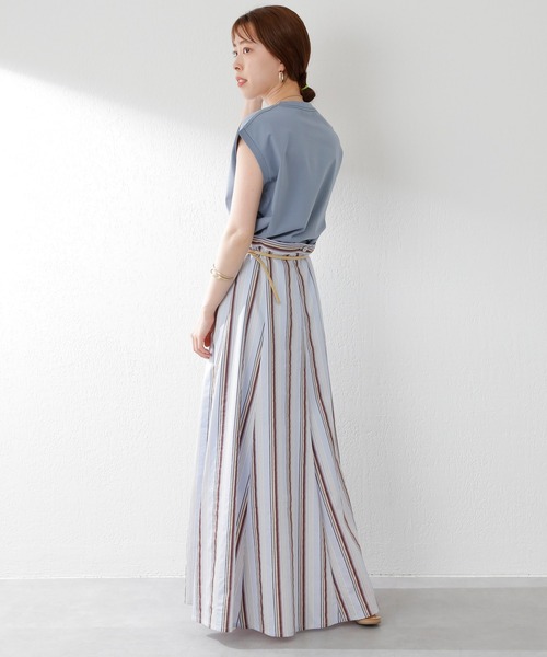 SHENERY（シーナリー）の「シルケットフレンチスリーブカットソー（Tシャツ/カットソー・レディース・ベージュ/オフホワイト/ブルー/オレンジ/グレー系その他/ピンク・FREE）」の10枚目の写真