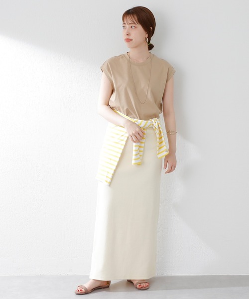 SHENERY（シーナリー）の「シルケットフレンチスリーブカットソー（Tシャツ/カットソー・レディース・ベージュ/オフホワイト/ブルー/オレンジ/グレー系その他/ピンク・FREE）」の20枚目の写真