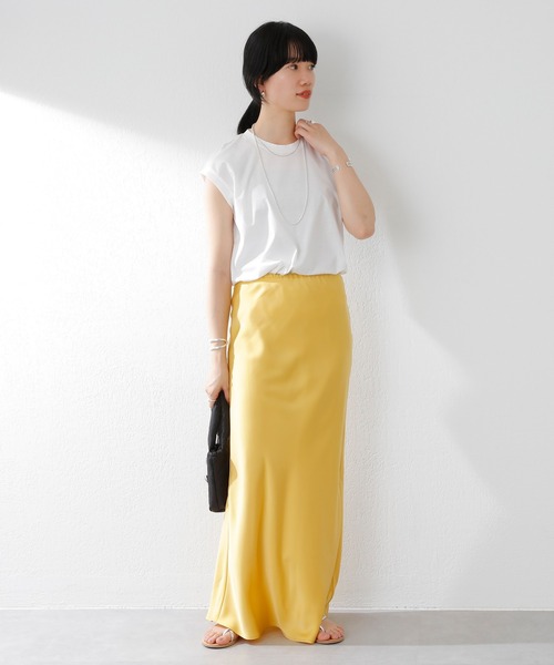 SHENERY（シーナリー）の「シルケットフレンチスリーブカットソー（Tシャツ/カットソー・レディース・ベージュ/オフホワイト/ブルー/オレンジ/グレー系その他/ピンク・FREE）」の19枚目の写真