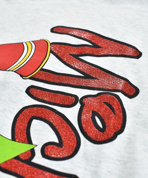 OLDMICKEY （オールドミッキー）の「【ヴィンテージ古着】90's Disney / ディズニー ラメプリントTシャツ USA製（Tシャツ/カットソー・メンズ・グレー・LARGE）」の7枚目の写真