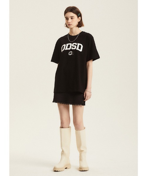 ODD STUDIO（オッドスタジオ）の「A'GEM/9 × .kom『ODD STUDIO/オッドスタジオ』ODSD varsity sports t-shirt/バーシティースポーツ 半袖Tシャツ（Tシャツ/カットソー・レディース・ブラック/ブルー/ホワイト/グレー/ネイビー・M）」の12枚目の写真