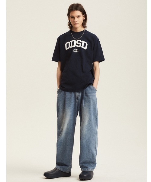 ODD STUDIO（オッドスタジオ）の「A'GEM/9 × .kom『ODD STUDIO/オッドスタジオ』ODSD varsity sports t-shirt/バーシティースポーツ 半袖Tシャツ（Tシャツ/カットソー・レディース・ブラック/ブルー/ホワイト/グレー/ネイビー・M）」の14枚目の写真