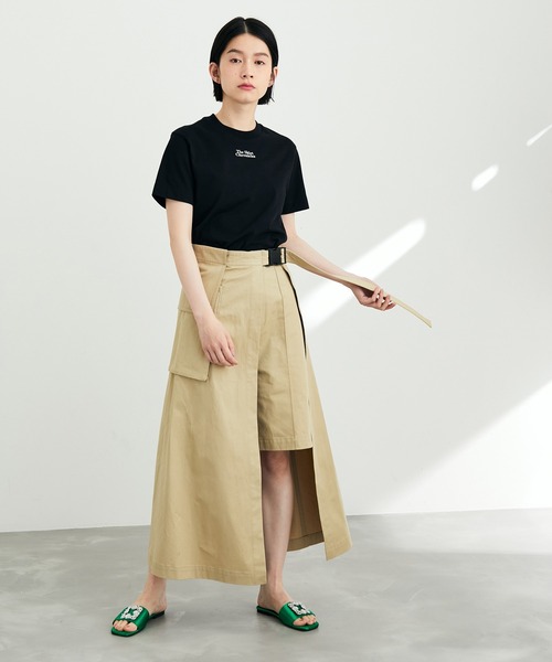 tシャツ 「The Skirt Chronicles for BIOTOP」Embroidery Tee レディース ADAM ET ROPE' tシャツ 「The Skirt Chronicles for BIOTOP