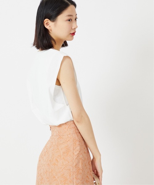 U by SPICK&SPAN（ユーバイスピックアンドスパン）の「ボクシーノースリーブ（Tシャツ/カットソー・レディース・ホワイト/ブラック/グレー・FREE）」の21枚目の写真