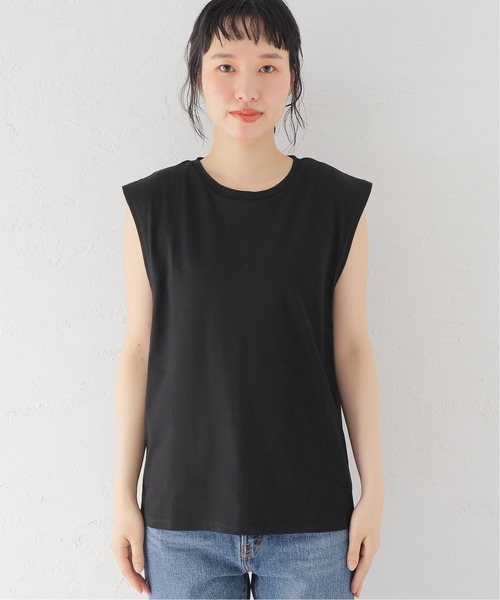 U by SPICK&SPAN（ユーバイスピックアンドスパン）の「ボクシーノースリーブ（Tシャツ/カットソー・レディース・ホワイト/ブラック/グレー・FREE）」の18枚目の写真