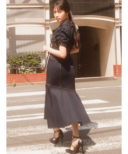 RESEXXY（リゼクシー）の「タイリボンシュシュ（シュシュ・レディース・ブラック/ブルー/ブラウン・FREE）」の8枚目の写真