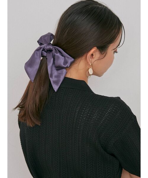 RESEXXY（リゼクシー）の「タイリボンシュシュ（シュシュ・レディース・ブラック/ブルー/ブラウン・FREE）」の9枚目の写真