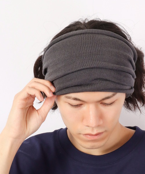 heyep ブラック ニットヘアバンド Silk Hair Band(FREE Black/ブラック): heyep
