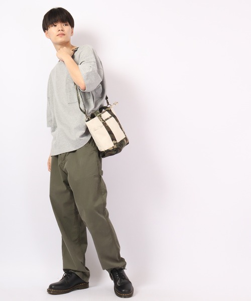 FUNALIVE（ファンアライブ）の「Craig カラーキャンバス2WAYトートバッグ（トートバッグ・メンズ・ネイビー/カモフラージュ/ホワイト×レッド/ホワイト×ブラック/ストライプ/ホワイト×ネイビー/アイボリー・FREE/F）」の11枚目の写真