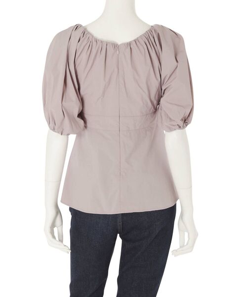 MERCURYDUO（マーキュリーデュオ）の「ウエストリブボリュームタフタブラウス（シャツ/ブラウス・レディース・オフホワイト/ラベンダー/ブラウン・FREE）」の18枚目の写真