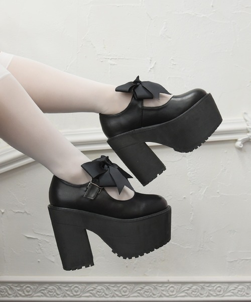 リボン付き厚底ストラップシューズ パンプス Lofty ロフティー のファッション通販 Zozotown