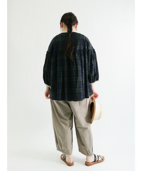 Samansa Mos2（サマンサ モスモス）の「バルーンパンツ（その他パンツ・レディース・ブラック/ベージュ/オフホワイト/モカ/チャコール・ﾌﾘ-）」の14枚目の写真